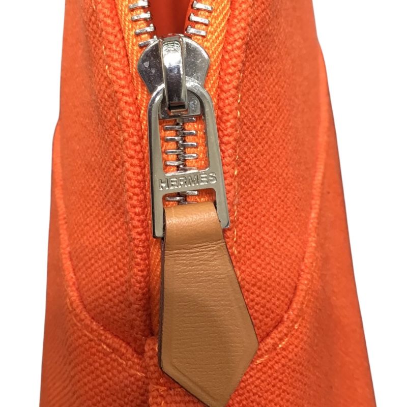 HERMES Bolide Pouch 20 in Orange Towel - Unisex Luxury Accessory
