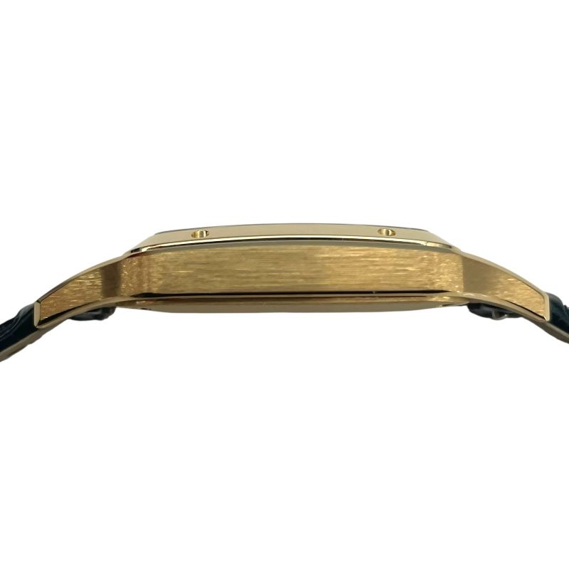 Cartier Santos-Dumont WGSA0115 Navy K18YG Leather Quartz Watch