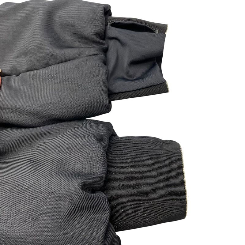 CHANEL Rhinestone Logo Puff Jacket - Black, Size 36