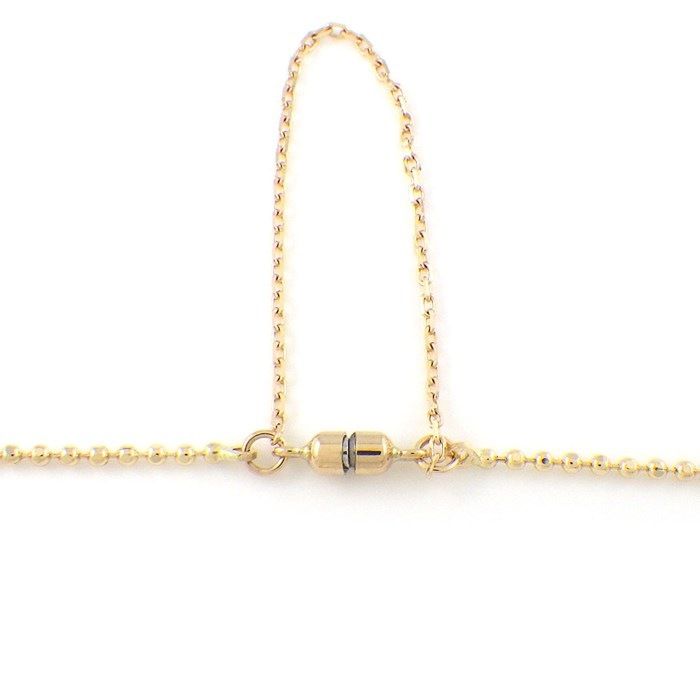 Elegant K10YG Pearl Bracelet with 5 Points of 3.5mm Pearls