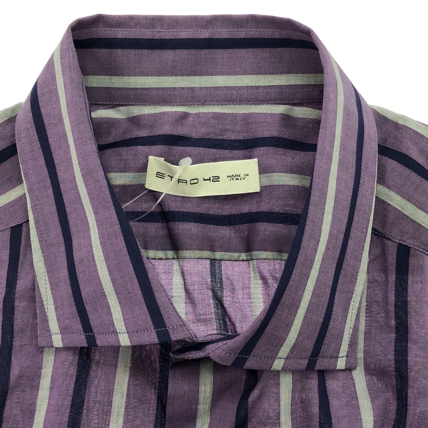 ETRO Purple Cotton Long Sleeve Shirt - Timeless Elegance
