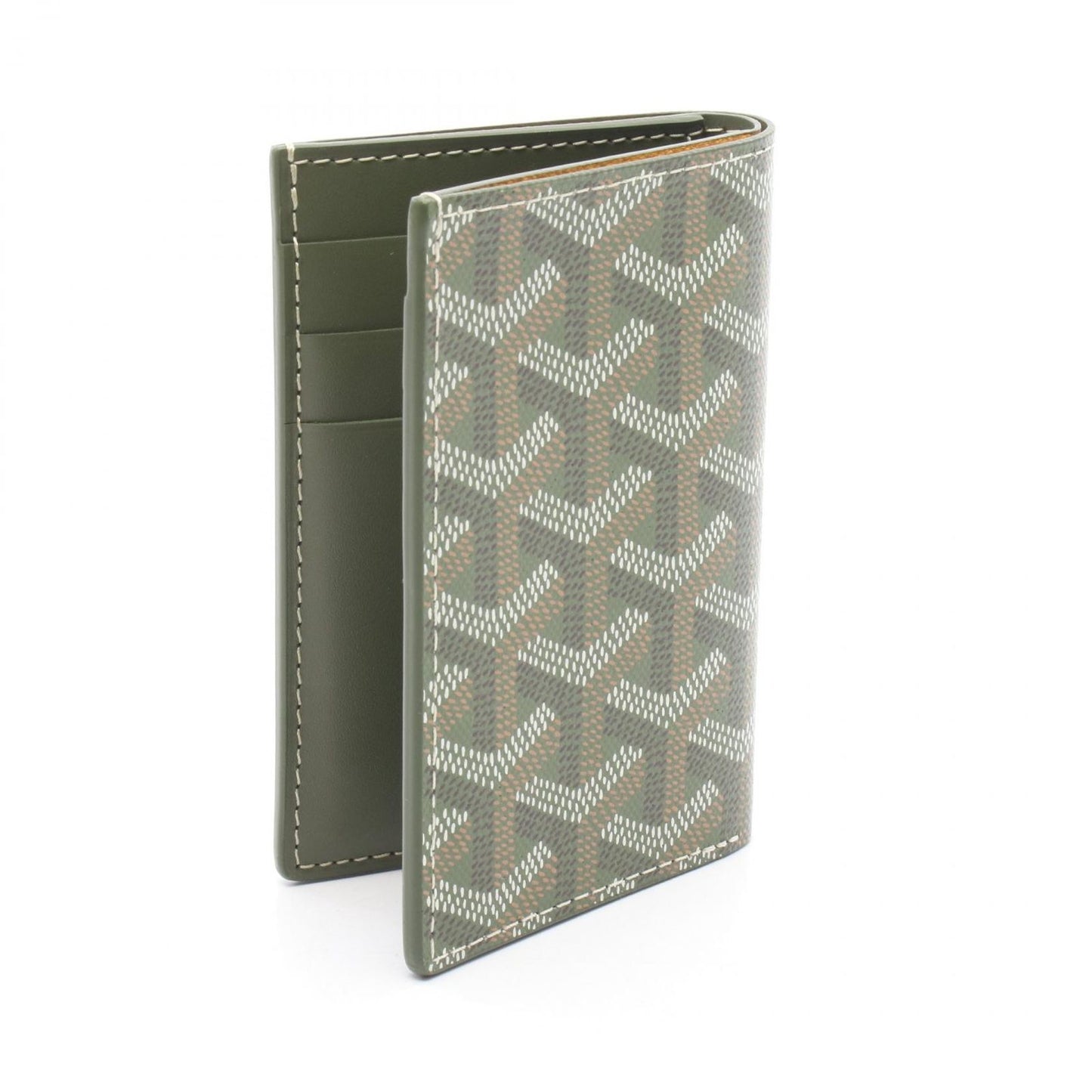 GOYARD Saint Pierre Card Holder GYD-233 in Khaki Green