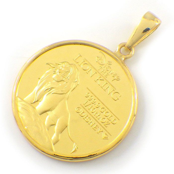 Disney Lion King 30th Anniversary Pendant - Limited Edition Gold