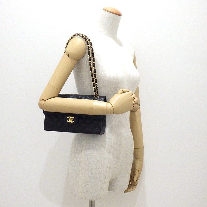 Chanel Classic Flap Bag Matelassé 23 Small 2015 - Black Caviar