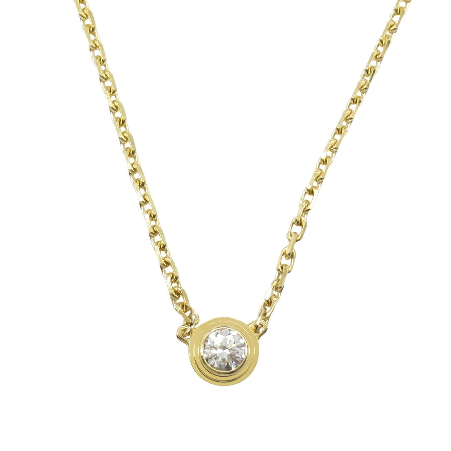 CARTIER Amour Necklace in 18K Yellow Gold with Diamonds