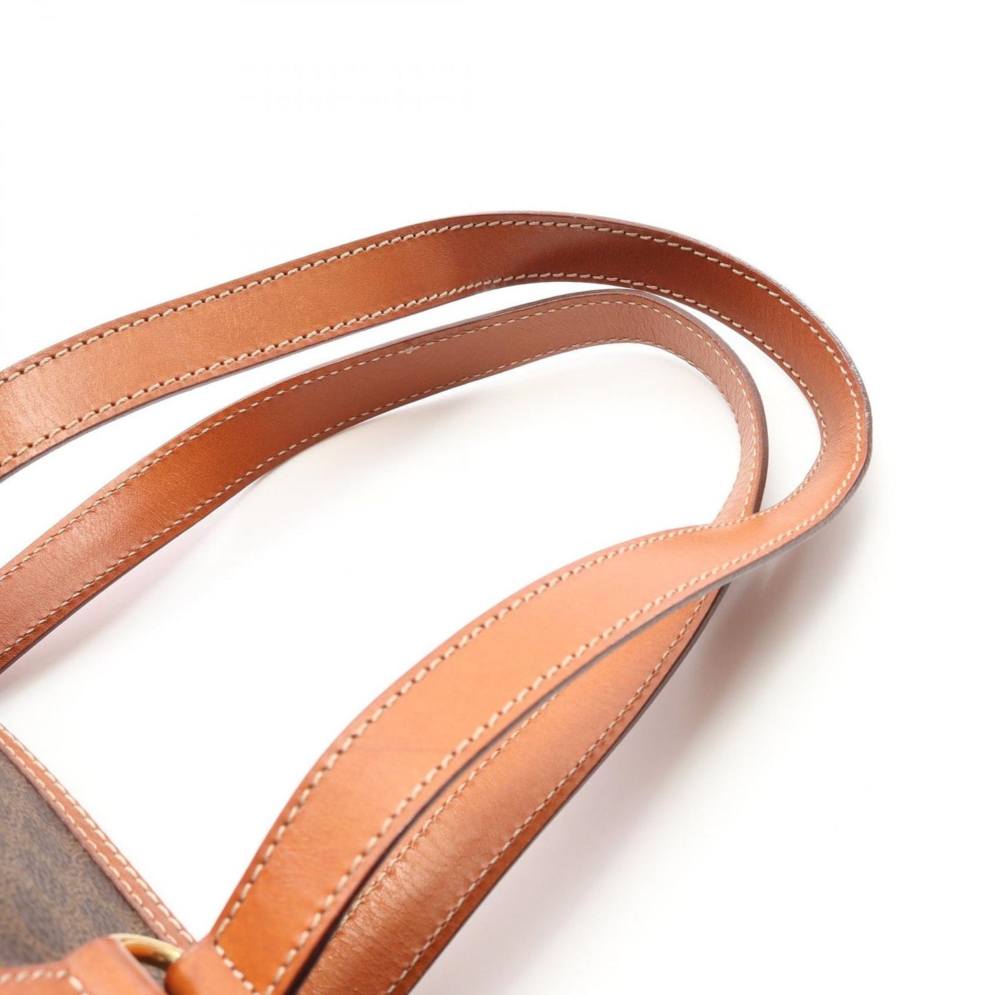 CELINE Macadam Brown Tote Bag - Timeless Elegance