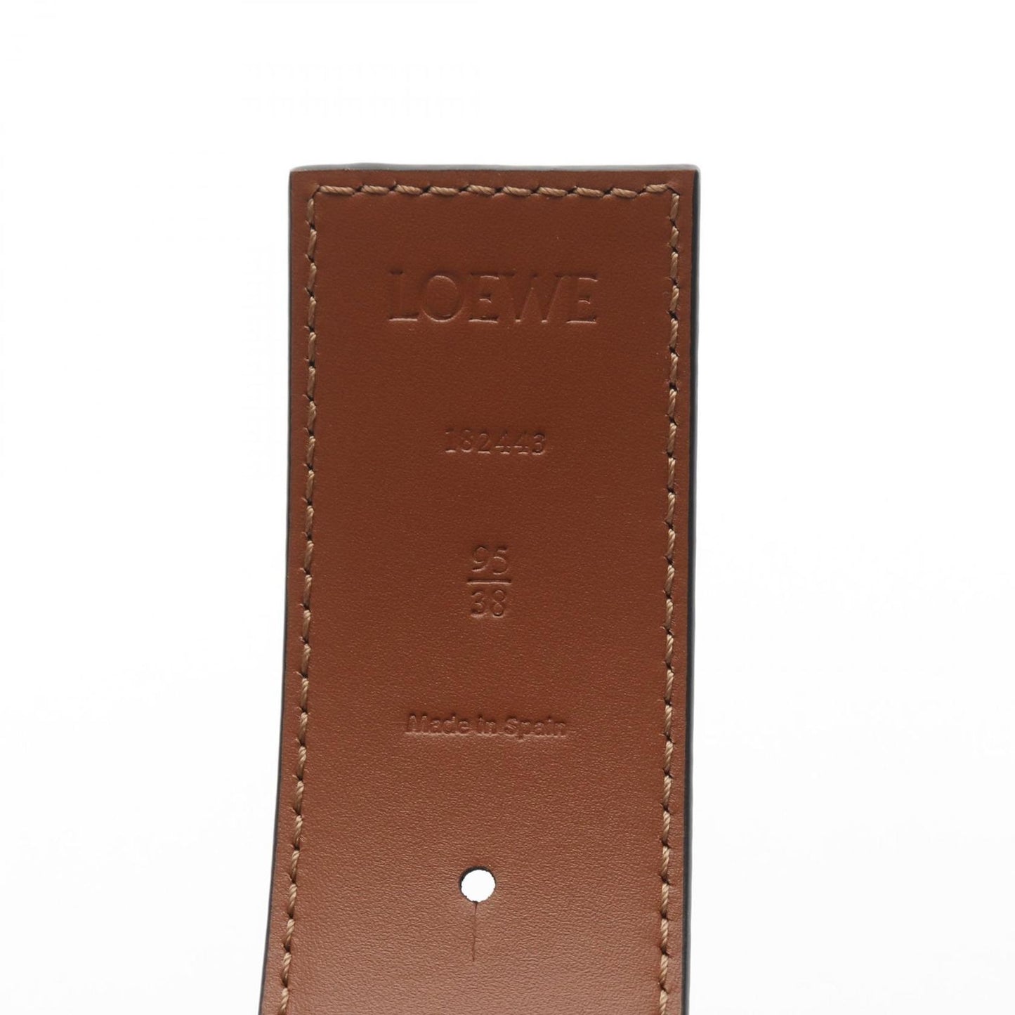 LOEWE Anagram Reversible Leather Belt - Black & Brown