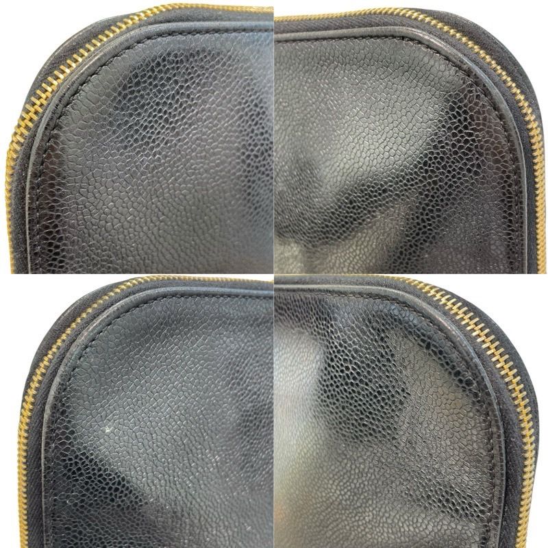 CHANEL Coco Mark Chain Tote Bag in Black & Gold - Exquisite Caviar Leather