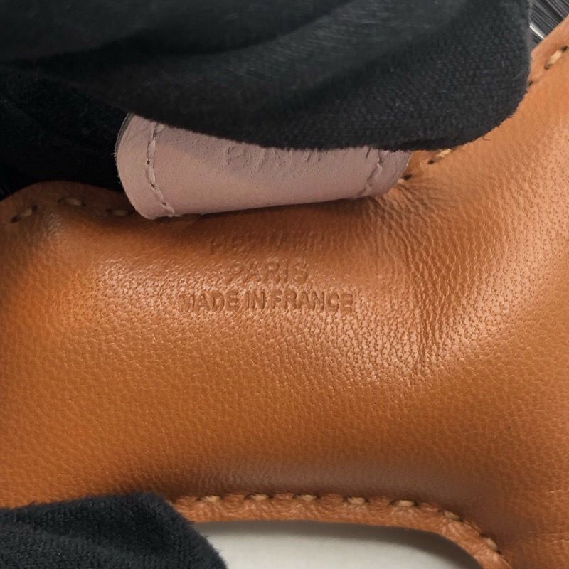 HERMES Rodeo PM Charm in Gold/Black/Mauve Pale - Exquisite Craftsmanship