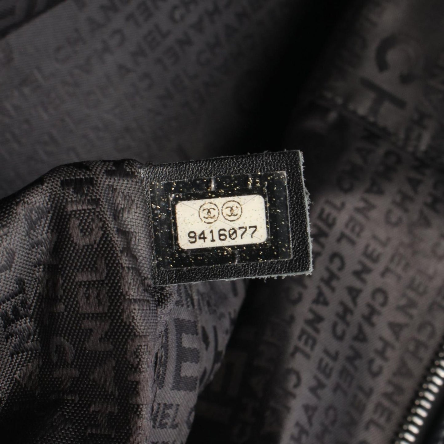 CHANEL Chocolate Bar Tote Bag in Black Caviar Leather