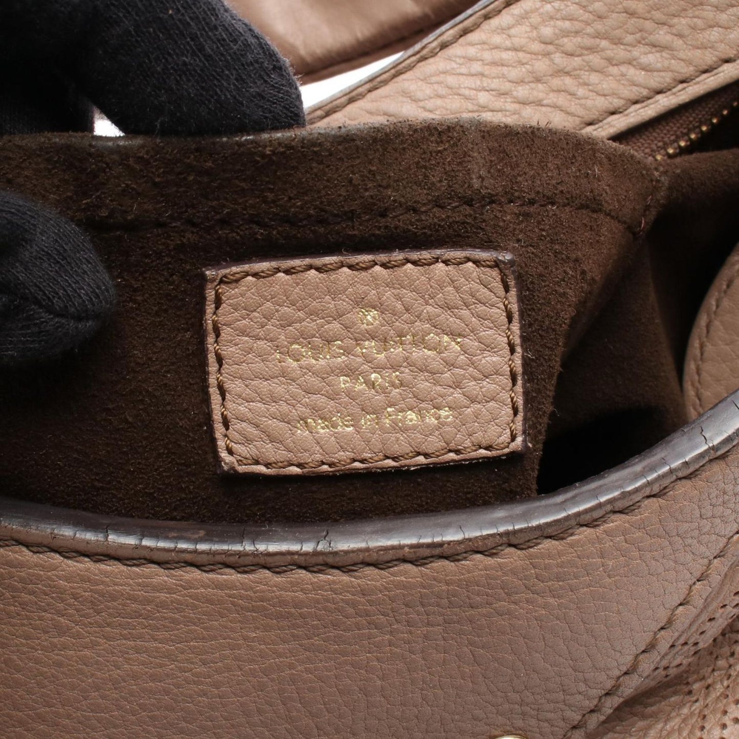 Louis Vuitton Solar PM Mahina Shoulder Bag in Taupe Leather