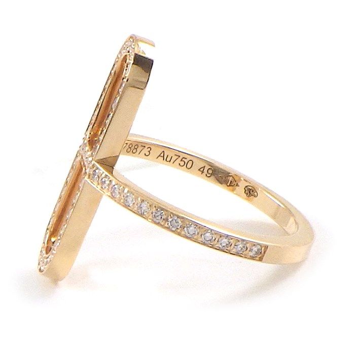HERMES Ever Chaine d'Ancre Diamond Ring in K18 Pink Gold