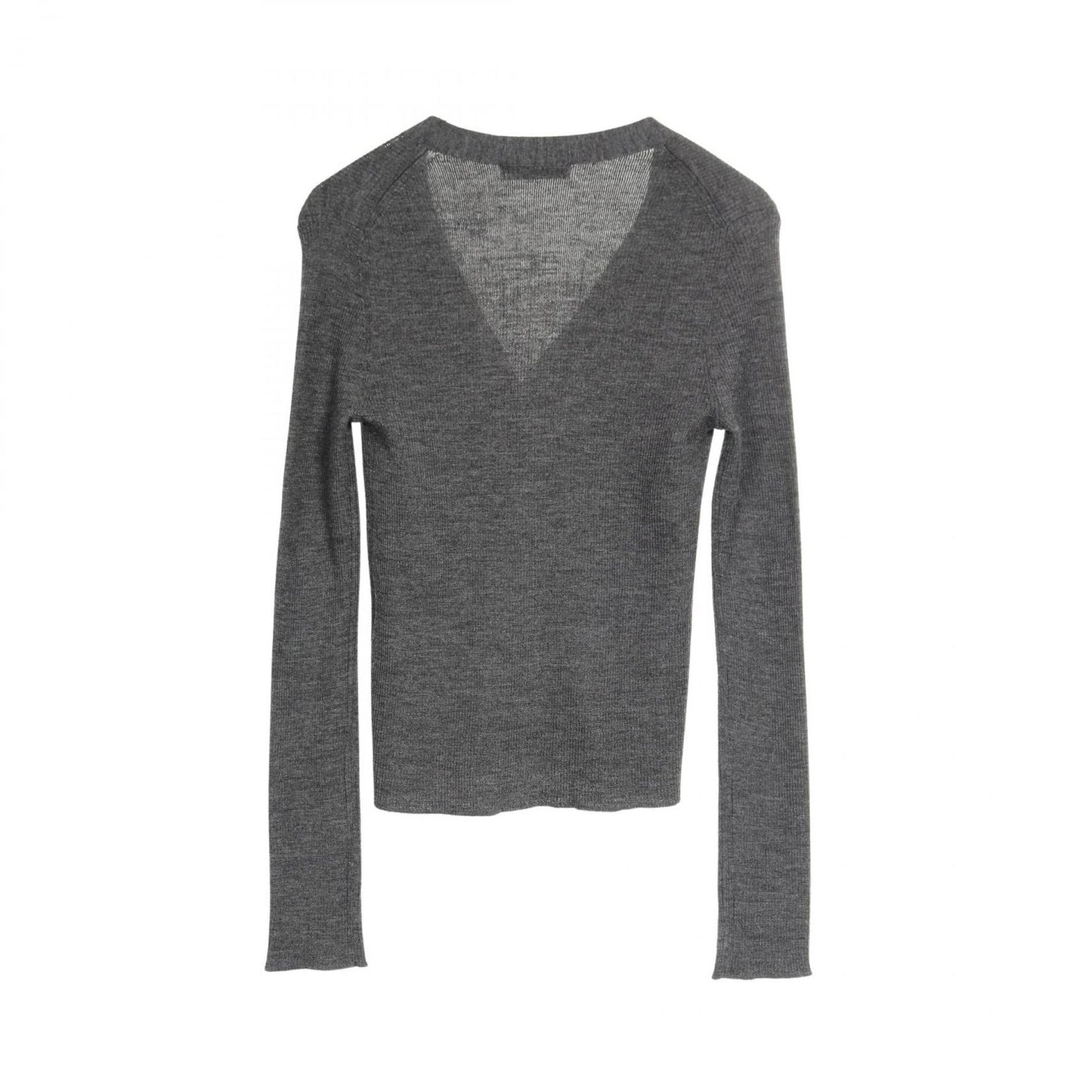 MADISONBLUE Grey Wool Cardigan - Exquisite Craftsmanship