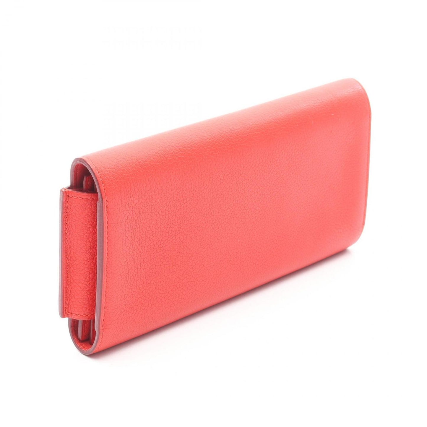 HERMES Passant Long Wallet in Red Leather - Exquisite Craftsmanship