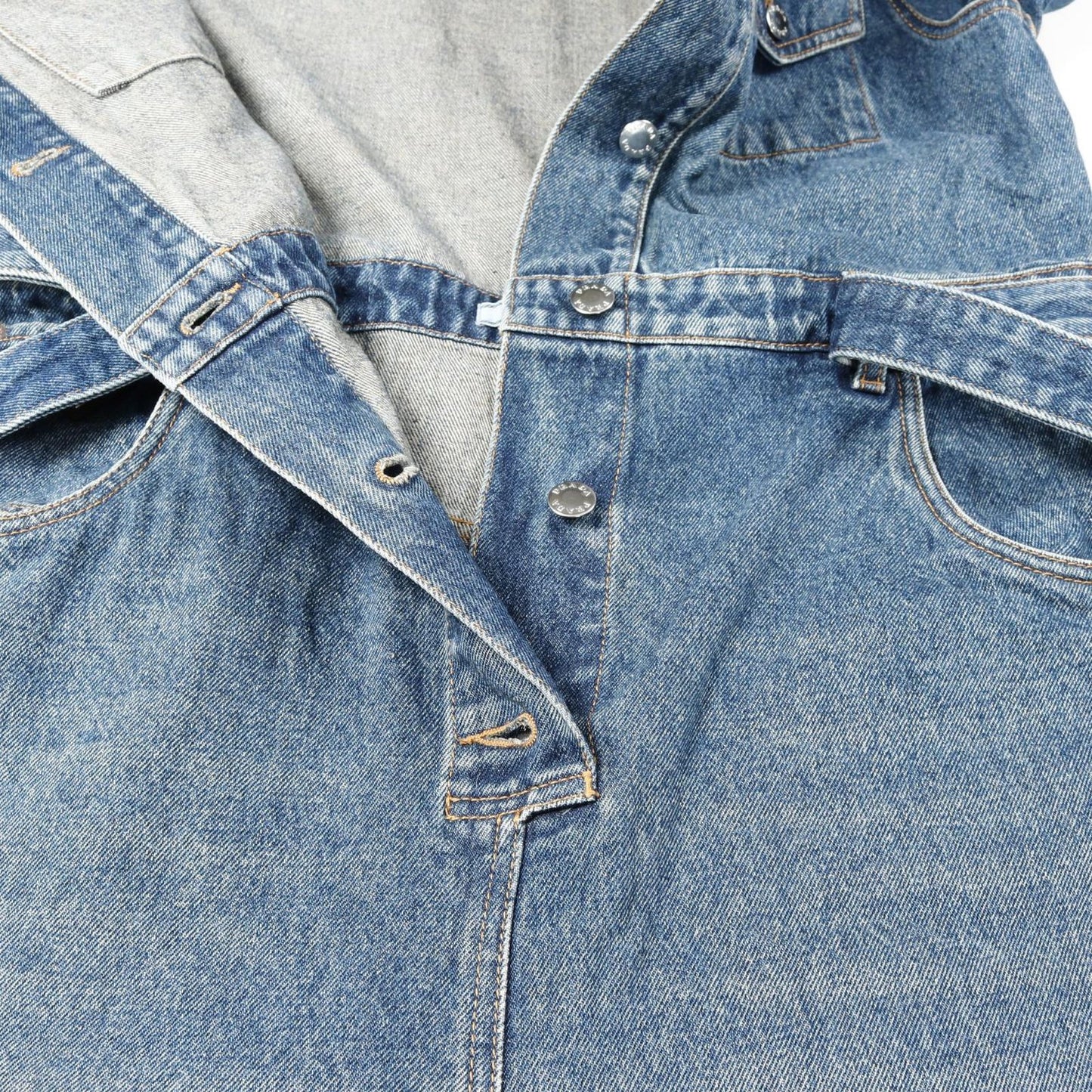 PRADA Denim Jumpsuit GFZ017 in Blue - Exquisite Craftsmanship