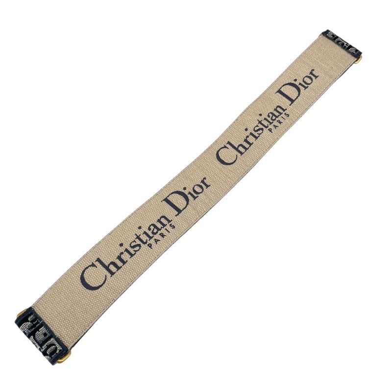 Christian Dior Oblique Velvet Strap in Blue Canvas & Leather