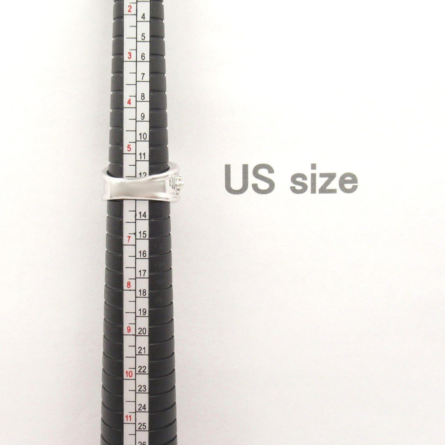 Ponte Vecchio Diamond Ring in 18K White Gold - Size 11