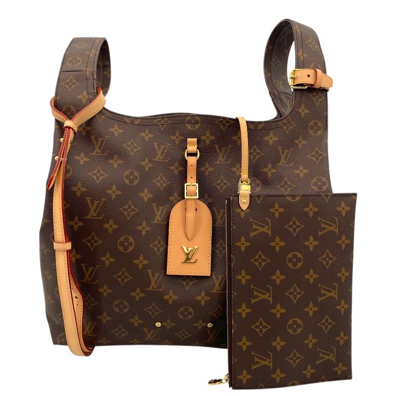 Louis Vuitton Atlantis GM Monogram Shoulder Bag - Brown & Gold