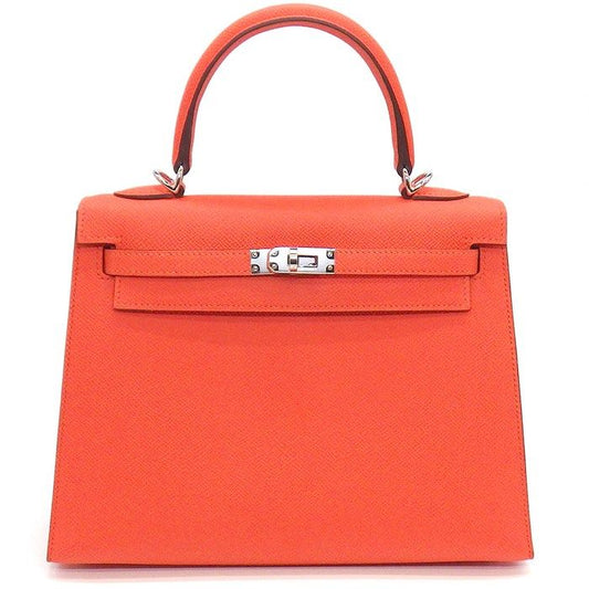 HERMES Kelly 25 Handbag in Orange Field - 2024 Edition