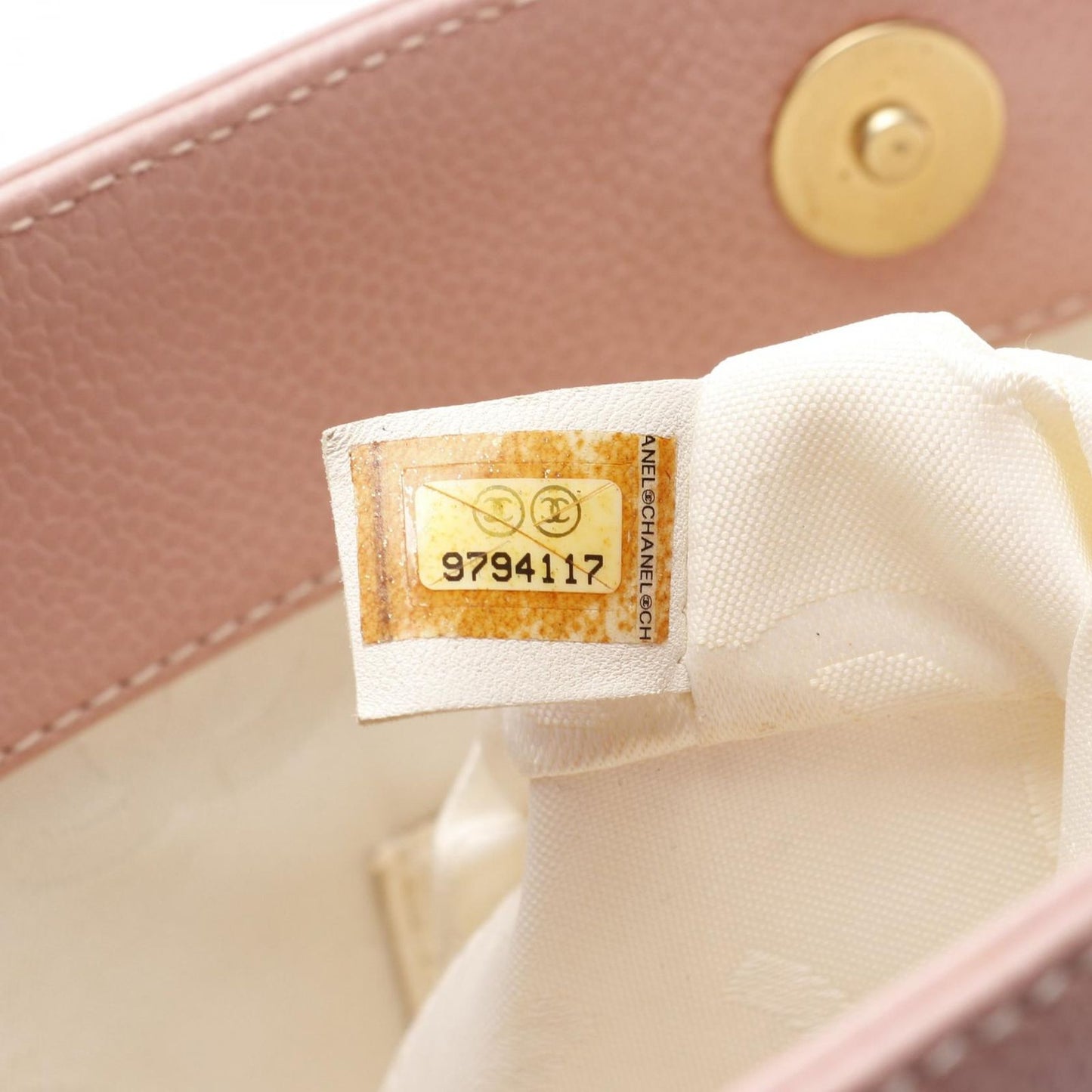 CHANEL Pink Caviar Leather Coco Mark Tote Bag - Timeless Elegance