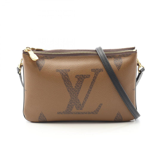 Louis Vuitton Monogram Giant Reverse Double Zip Shoulder Bag