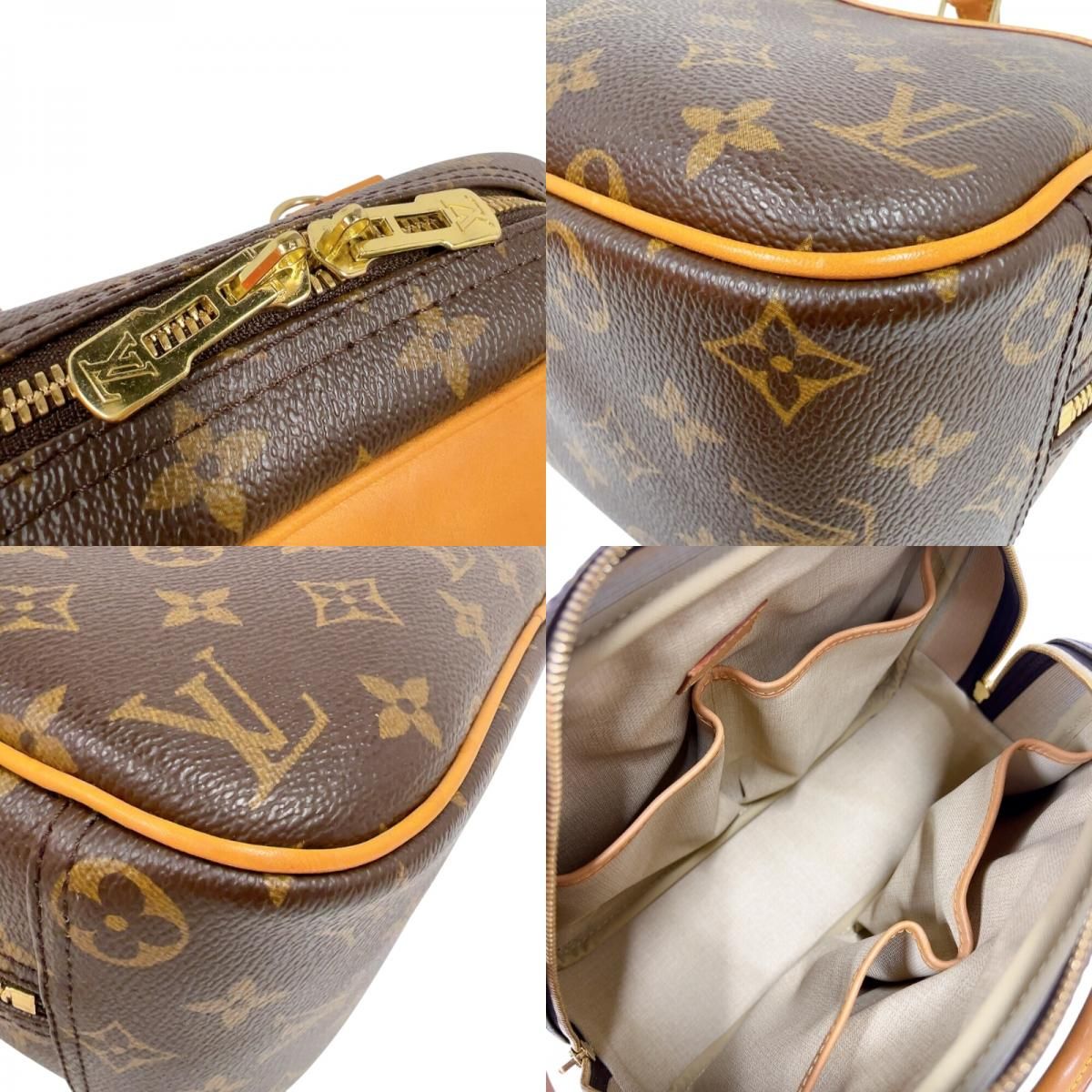 Louis Vuitton Trueville M42228 Monogram Canvas Handbag - Brown & Gold
