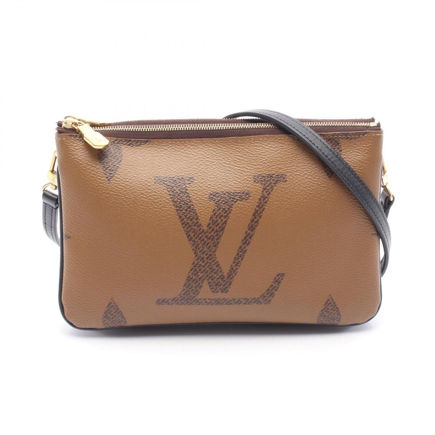 Louis Vuitton Monogram Giant Reverse Double Zip Shoulder Bag