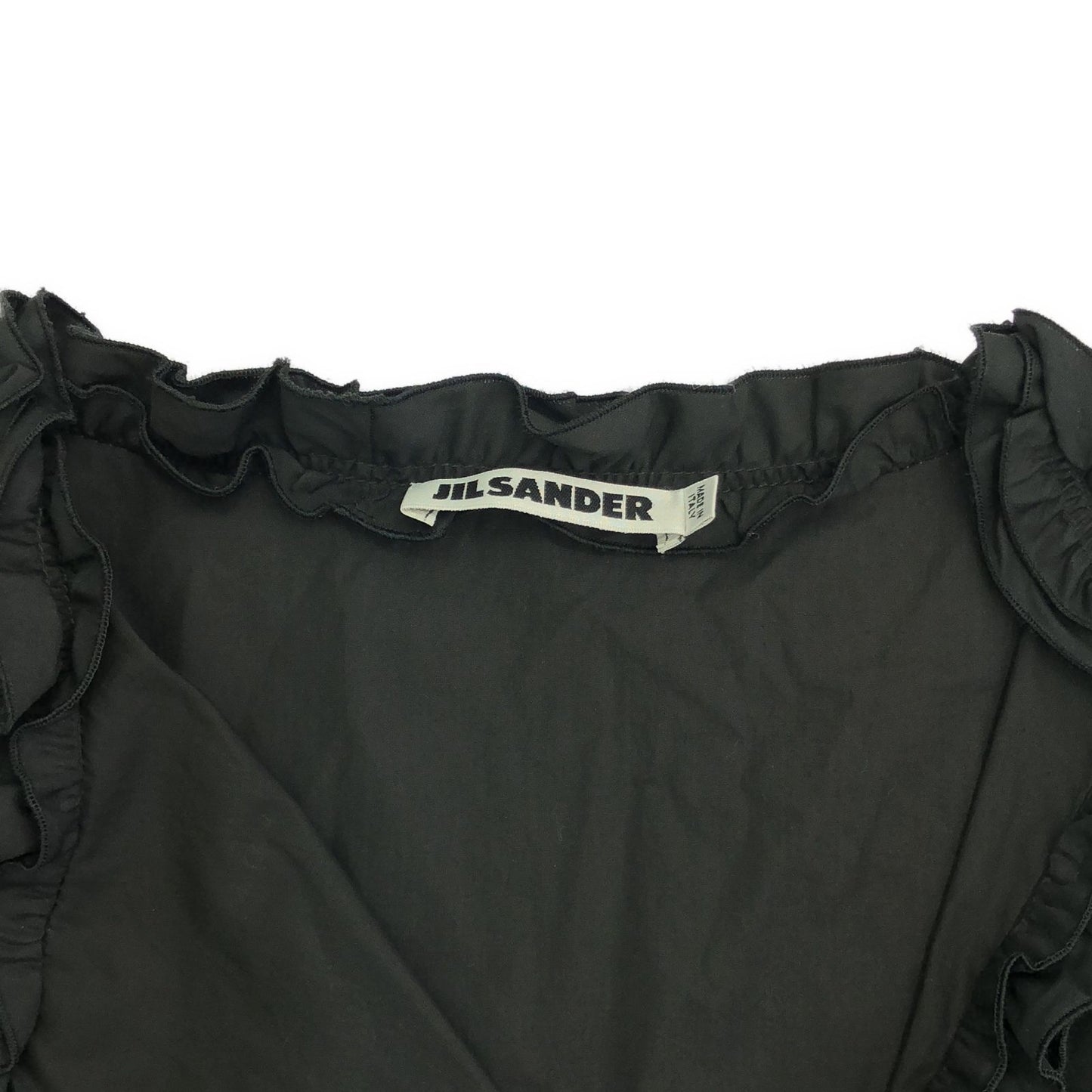 JIL SANDER Black Cotton Blouse - Timeless Elegance