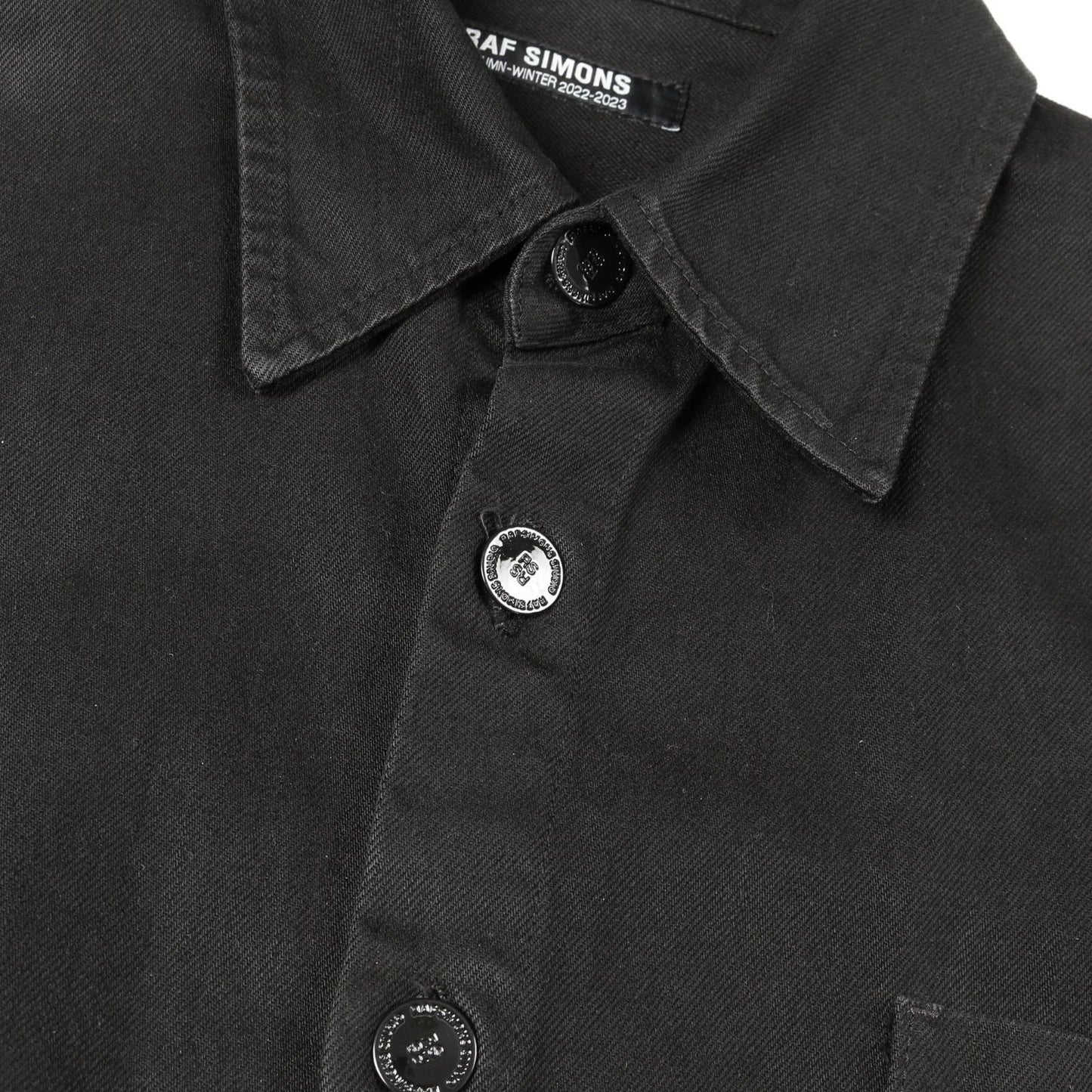 RAF SIMONS Black Cotton Shirt - Exclusive Design, Size S