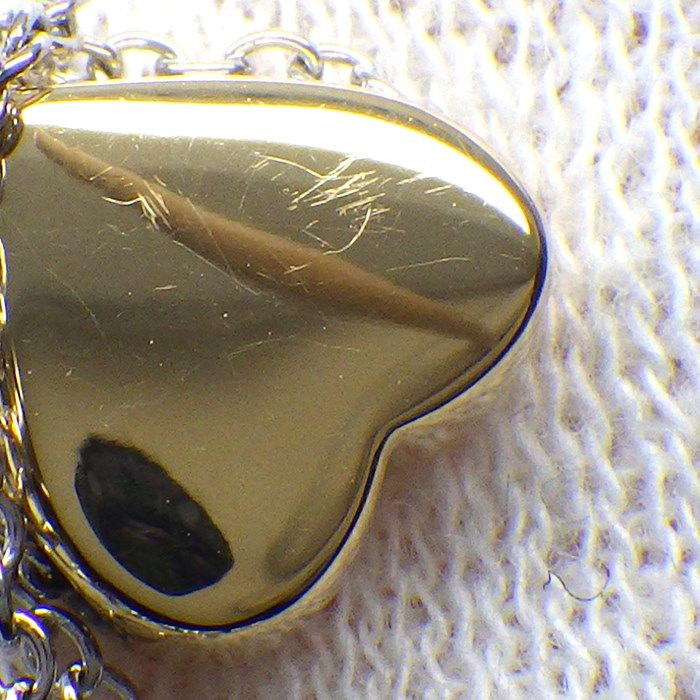 Tiffany & Co. Multi-Heart Drop Swing Necklace in K18YG & K18WG