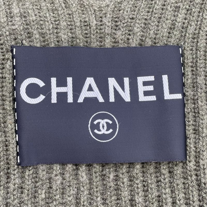 CHANEL Cashmere Knit Dress in Khaki - Timeless Elegance