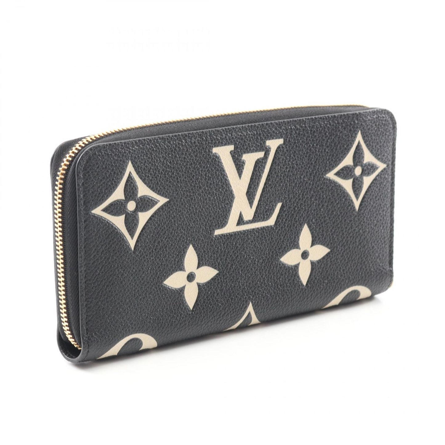 Louis Vuitton Zippy Wallet Monogram Empreinte - Black/Beige