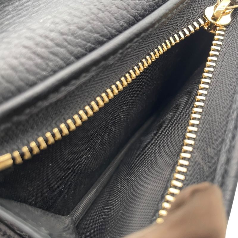 GUCCI Compact Wallet in GG Denim & Black Leather - Exquisite Craftsmanship