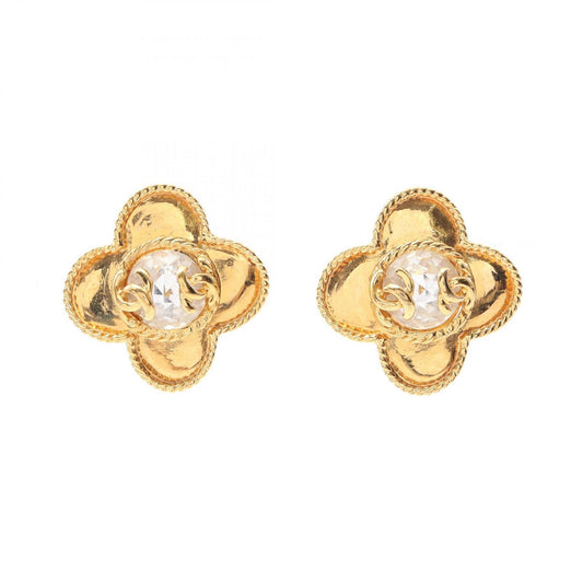 CHANEL Coco Mark Gold Earrings - Timeless Elegance