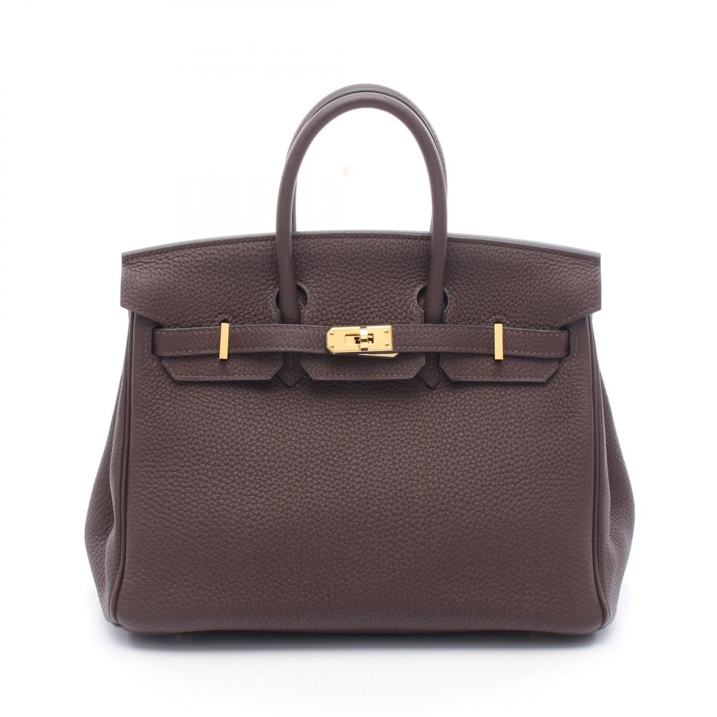HERMES Birkin 25 Chocolate Handbag - Exquisite Craftsmanship