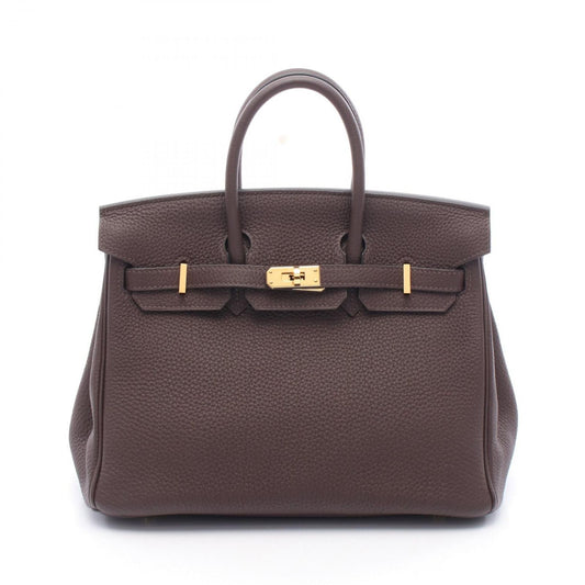HERMES Birkin 25 Chocolate Handbag - Exquisite Craftsmanship