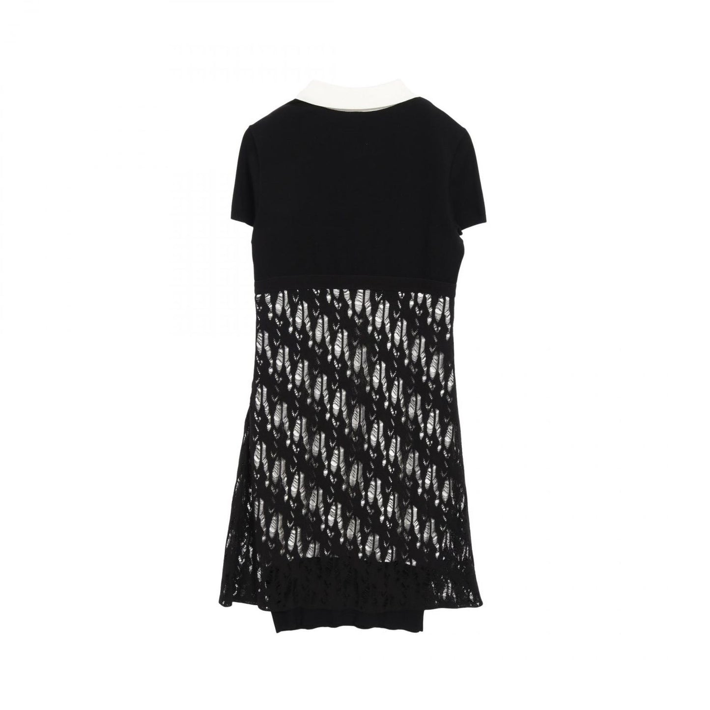 CHANEL Coco Mark Button Dress - Timeless Elegance in Black & White
