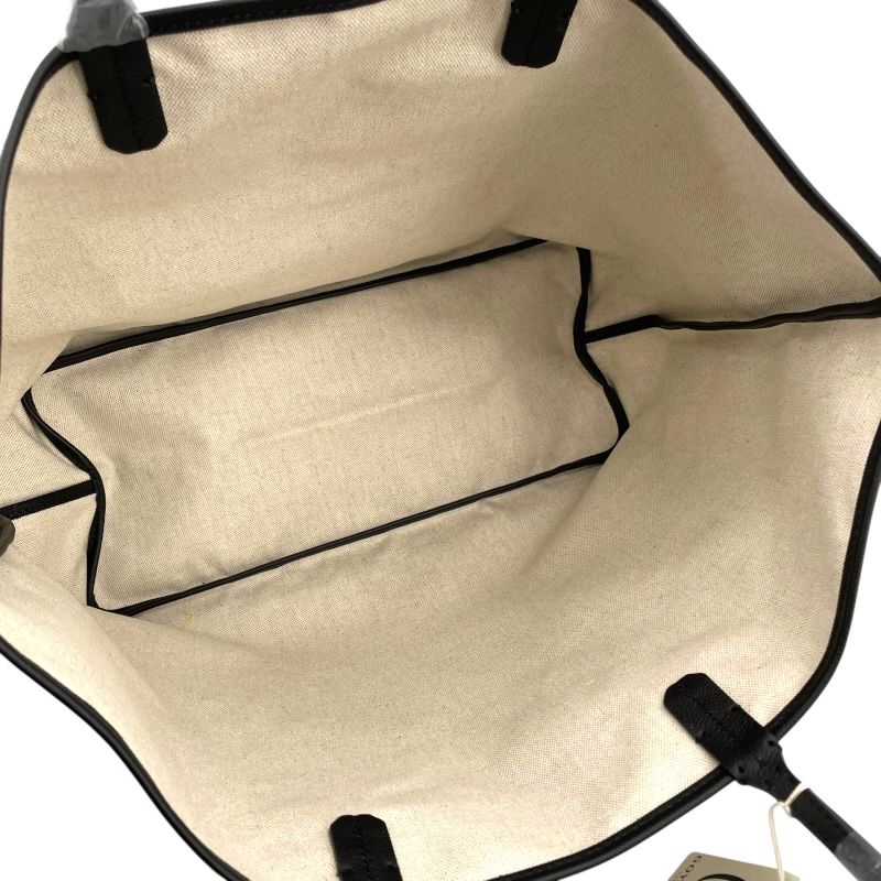 GOYARD Saint Louis PM Black Goyardine Canvas Unisex Tote Bag