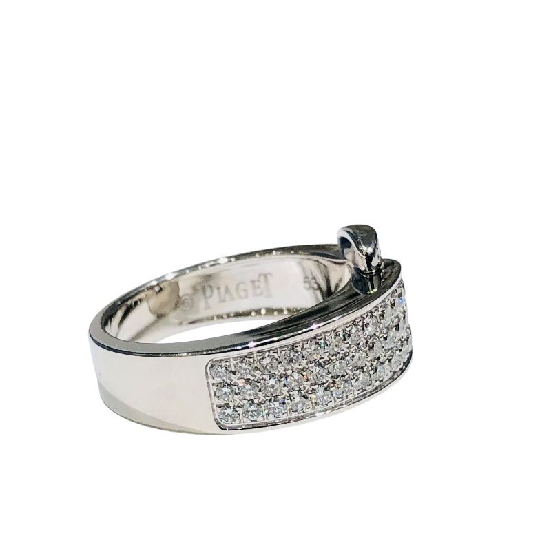 Piaget Miss Protocole Ring #53 in K18 White Gold - Exquisite Elegance