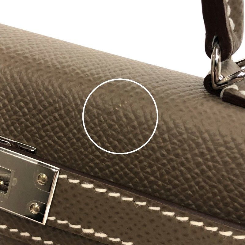 HERMES Mini Kelly 2 in Etoupe with Silver Hardware - Exquisite Craftsmanship