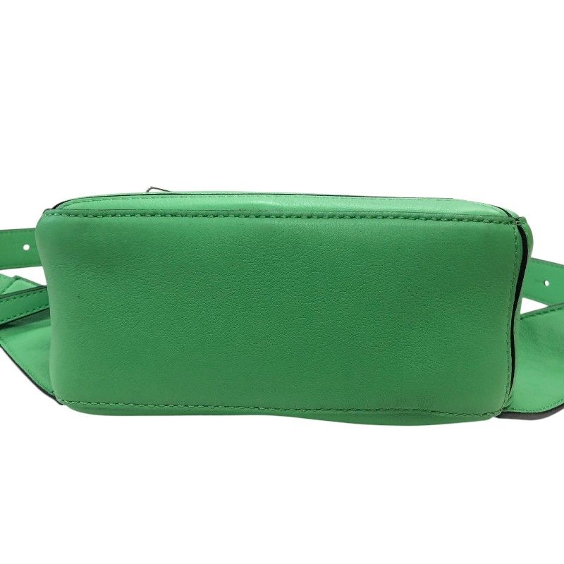 LOEWE Puzzle Mini Album Bag in Green Calf Leather - Unisex