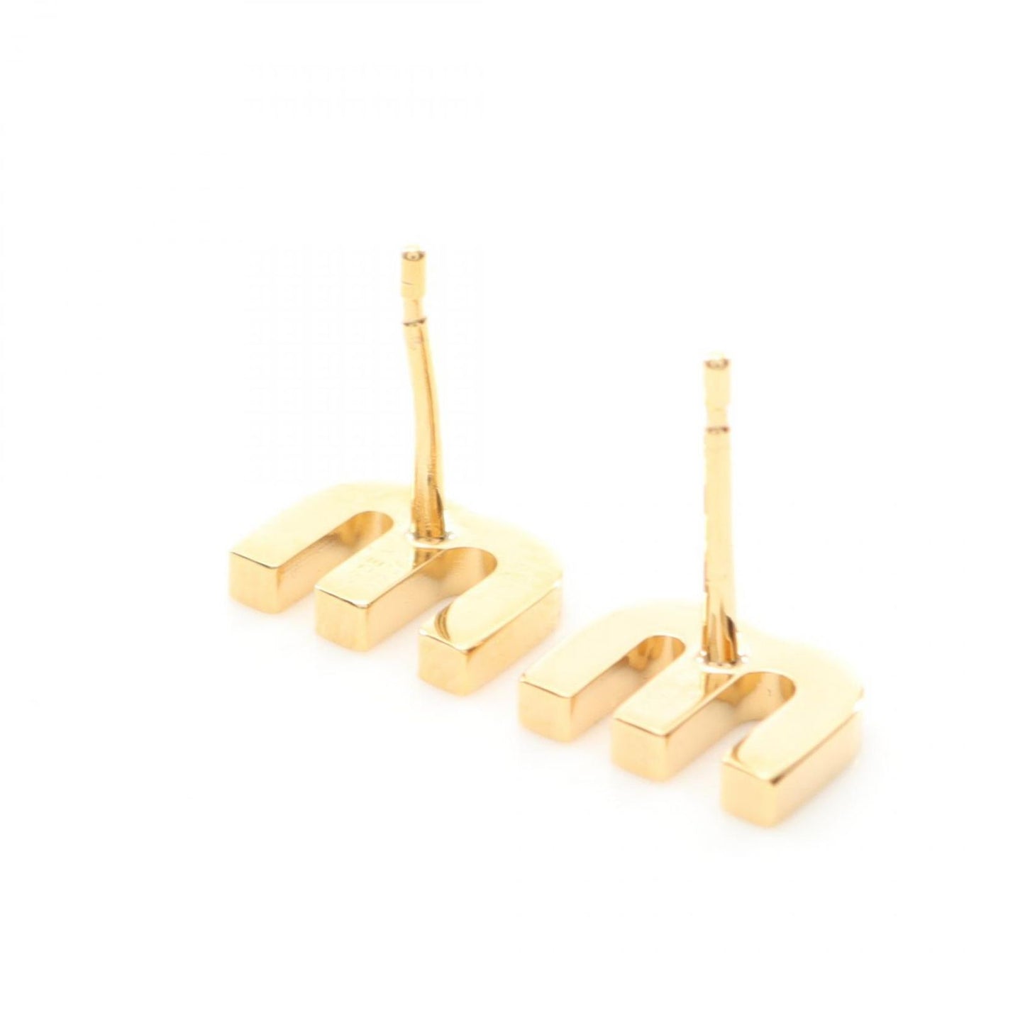 Miu Miu Gold Plated Earrings - Exquisite Luxury for Women