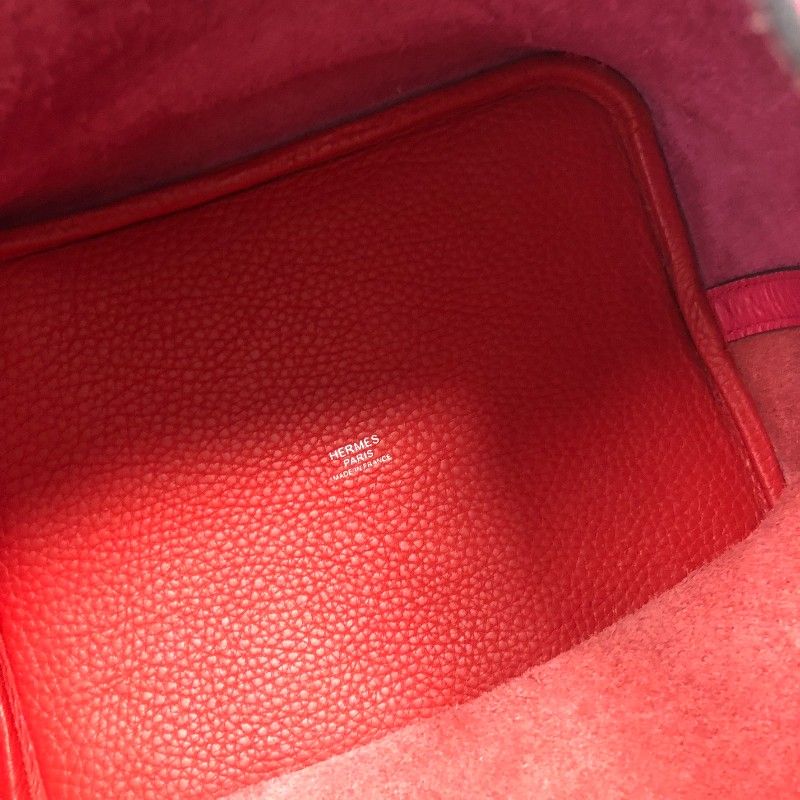 HERMES Picotin Lock MM Kazak - Rose Mexico & Rouge Extreme