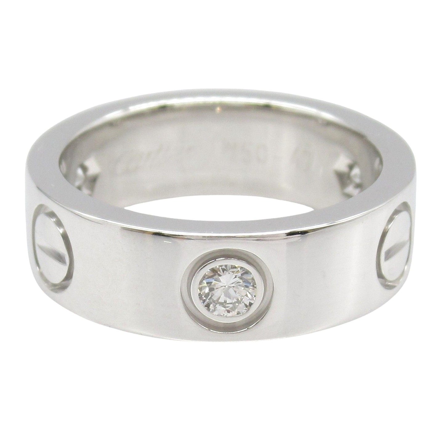 CARTIER Love Ring 3PD in K18WG with Diamonds - Timeless Elegance