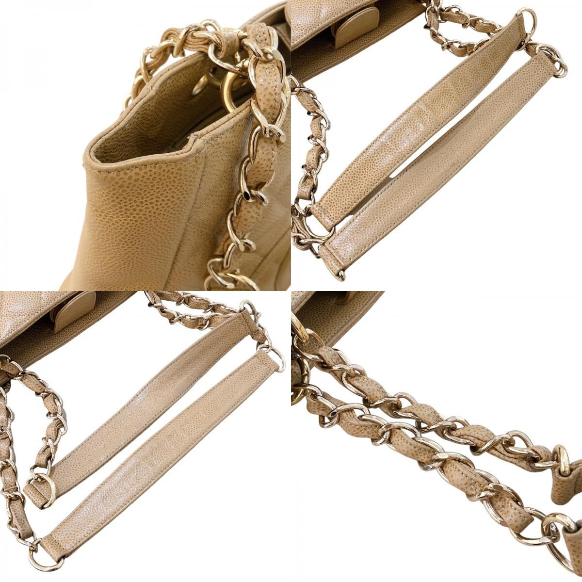 CHANEL PST Tote A50994 Caviar Leather with Gold Hardware