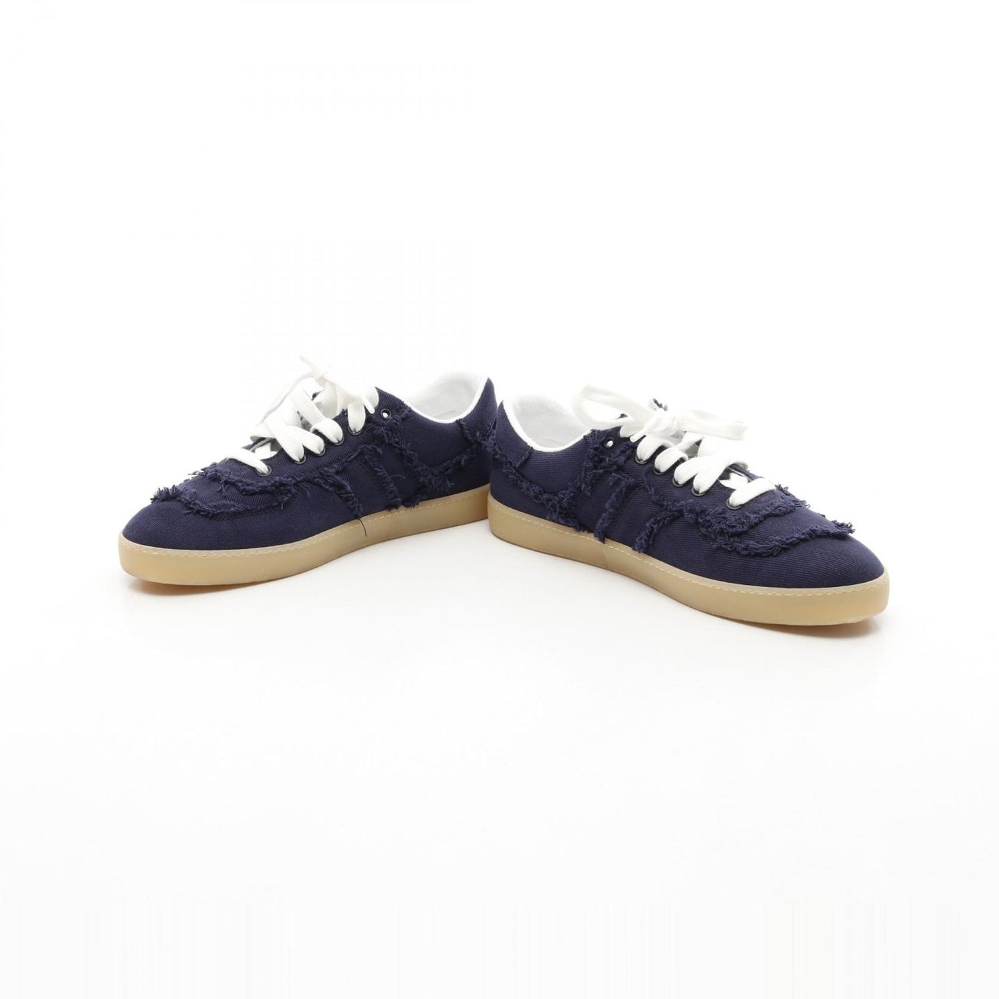 Miu Miu Logo Denim Sneakers - Exquisite Craftsmanship in Navy