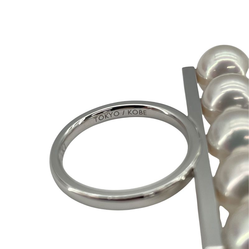 TASAKI Balance Signature Ring in K18WG - Exquisite Pearl Detail