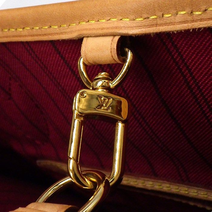 Louis Vuitton Neverfull PM Tote Bag - 2014 Edition in Brown & Fuchsia