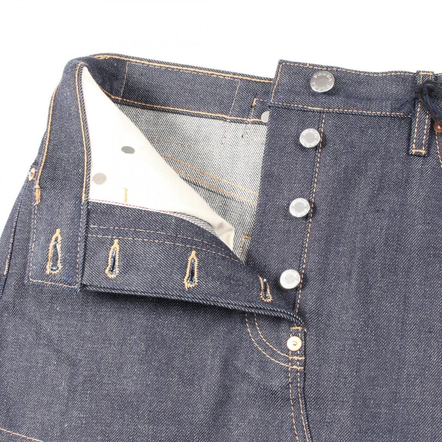 PRADA Indigo Blue Selvedge Denim Mini Skirt - Unworn Elegance