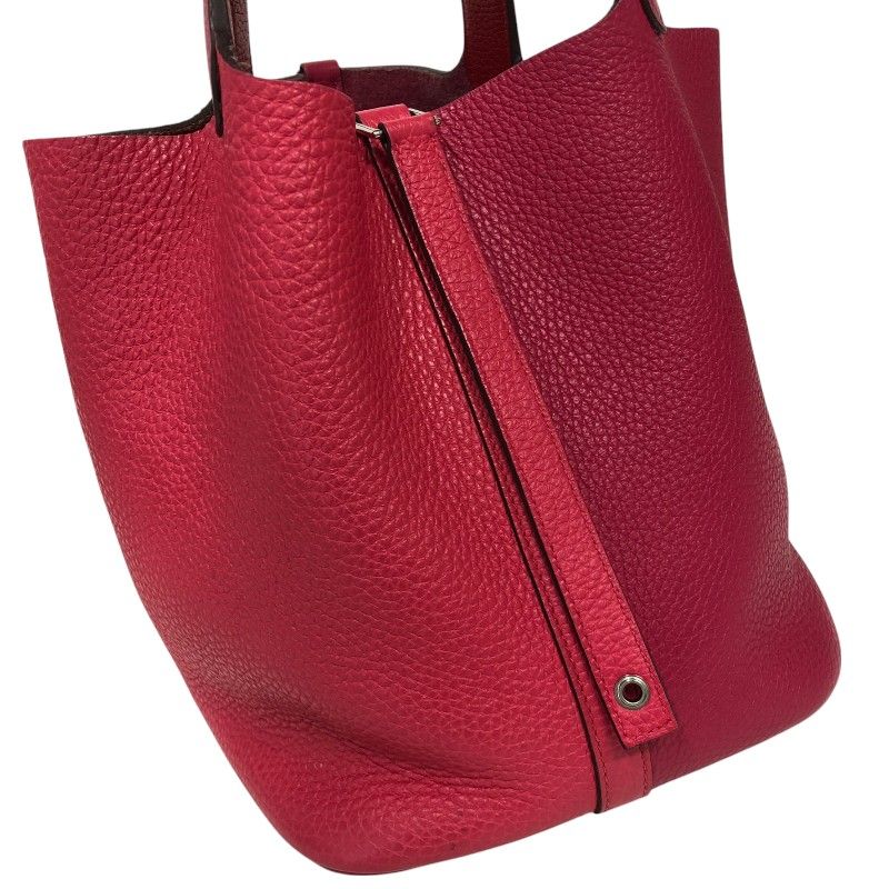 HERMES Picotin Lock MM Kazak - Rose Mexico & Rouge Extreme